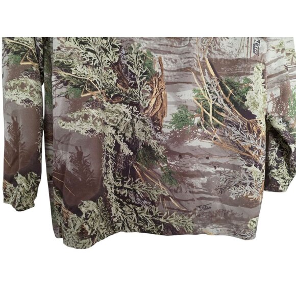Women's - Cabela's Camo Long Sleeve Quarter Zip Top, Size Medium - Picture 3 of 8
